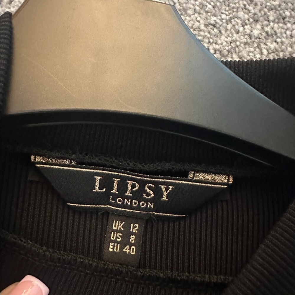 Lipsy Black Ribbed Sweater